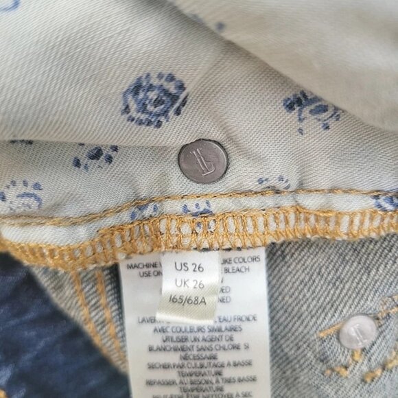 Pilcro and the Letterpress by Anthropologie Womens High Rise Slim Jeans Sz 26 - Picture 4 of 9